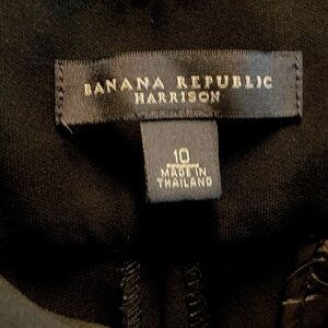 Pants, black, light wool, Banana Republic